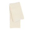 honeycomb textured scarf in ecru