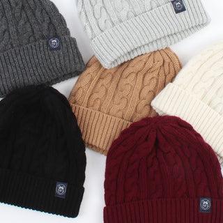 Men's Cable Knit Cashmere Beanie