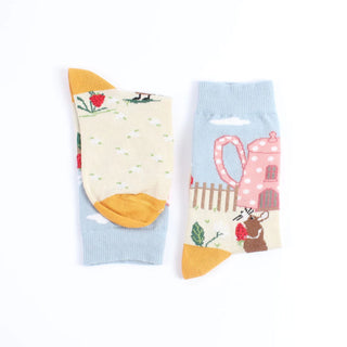 Kids Mouse House Cotton Socks