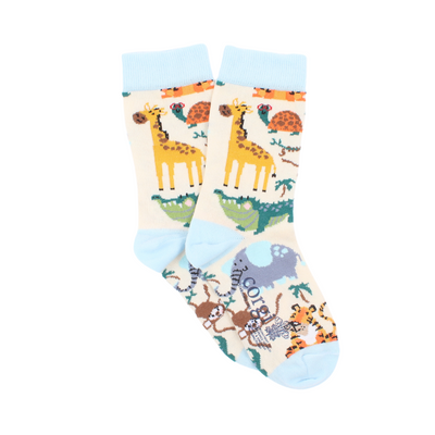 Kids Safari Animals Cotton Socks