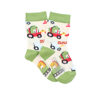 Kids Dino Digger Cotton Socks