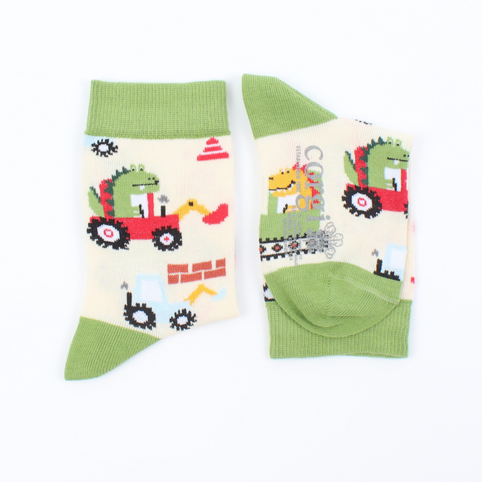 dino digger socks side by side 