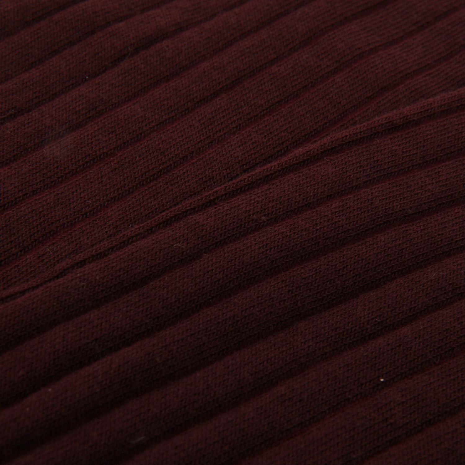 Close-up of wine colour ribbed fabric texture