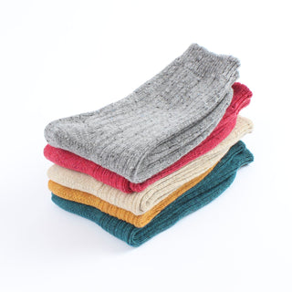 Women's Silver Donegal Wool Socks