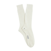 White sock with brand logo on a white background