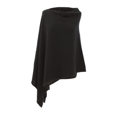 Black poncho on a white background