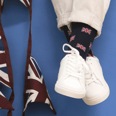 No.1 Gifts Union Jack British Flag Cotton Blend Socks – Mid Calf, Novelty Gift Socks For Men – Made In Turkey