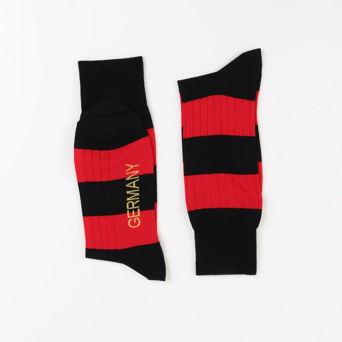 Men's Germany Striped Cotton Socks