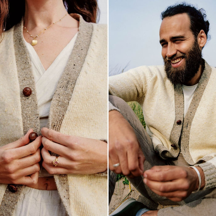 Unisex Donegal Wool Cardigan