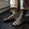 Men's Striped Cashmere & Cotton Socks