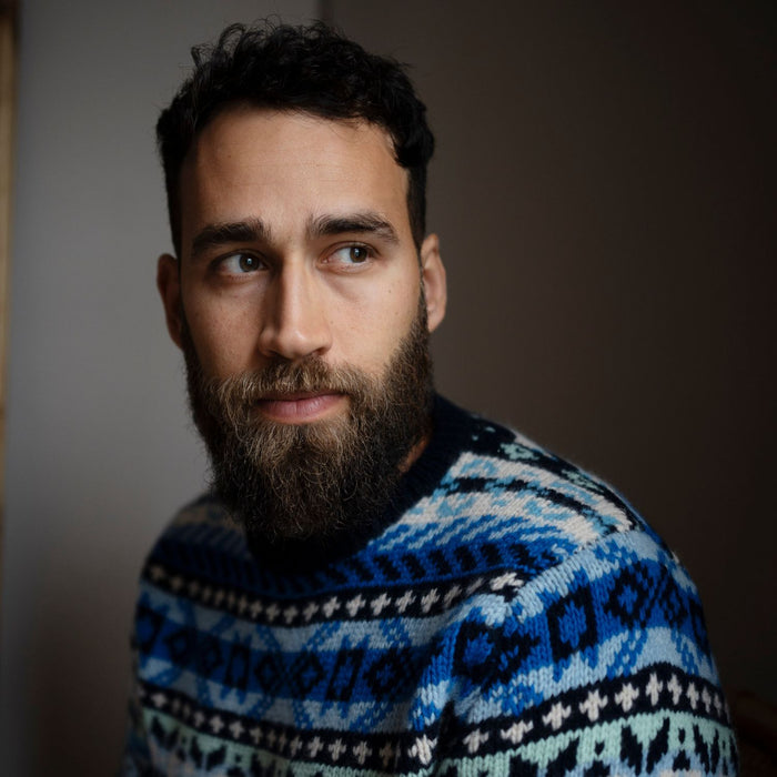 Fair isle jumper in Blue