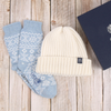 Women's Blue Fair Isle Gift Set