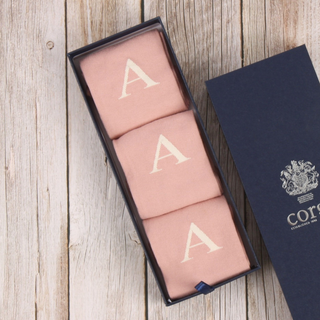 Women's Letter Socks in a Gift Box.