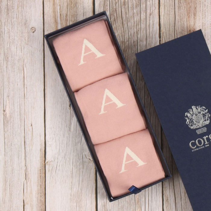 Women's Letter Socks in a Gift Box.