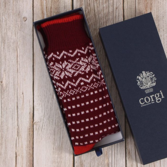 Men's Fair Isle Pure Cashmere Gift Box.