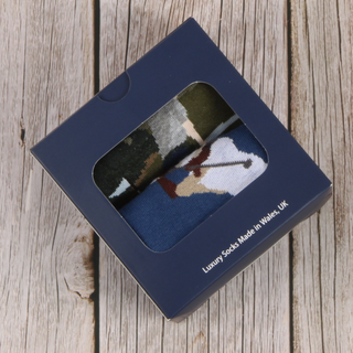 Men's 2-Pair Golfing Socks Gift Box