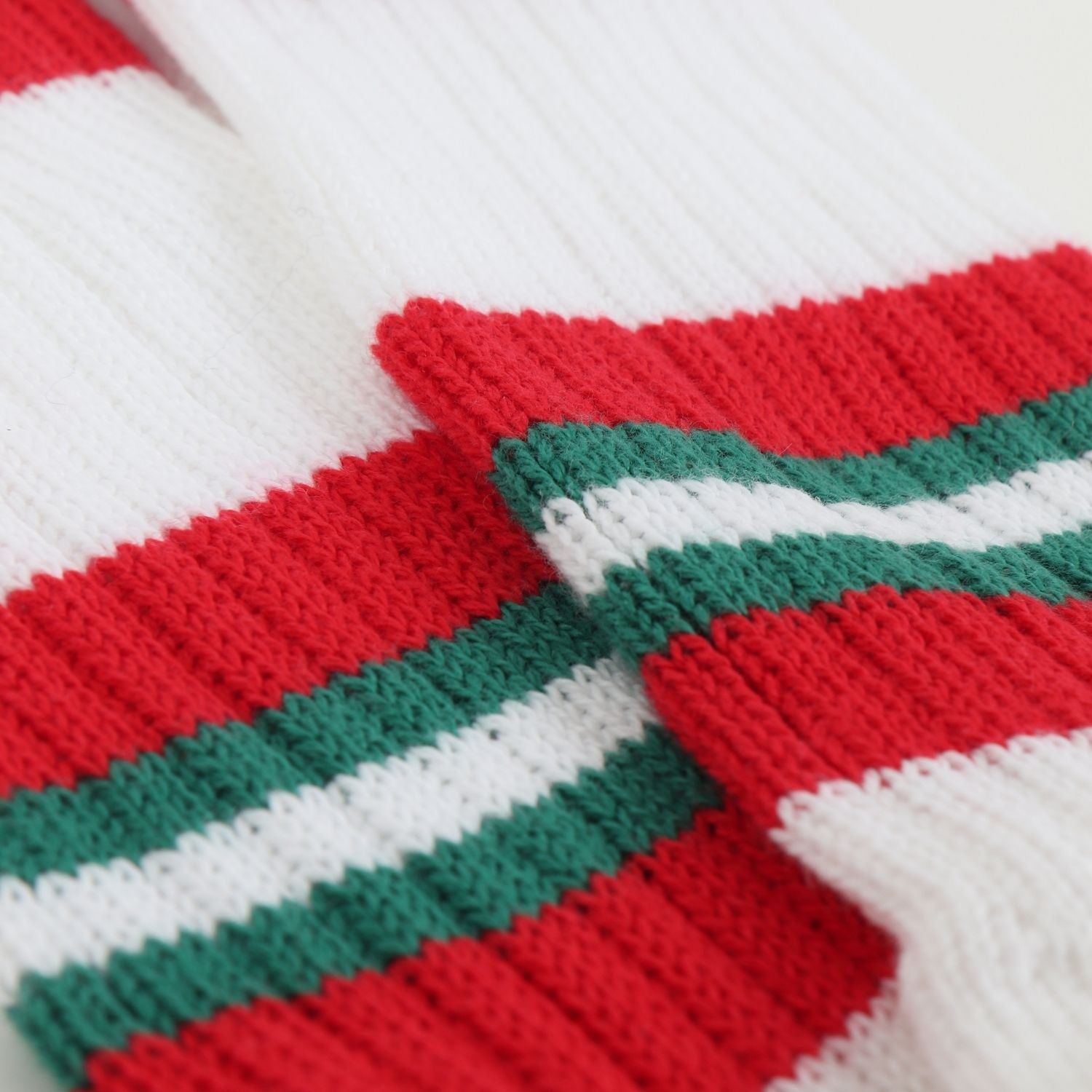 Close up of knitted fabric.