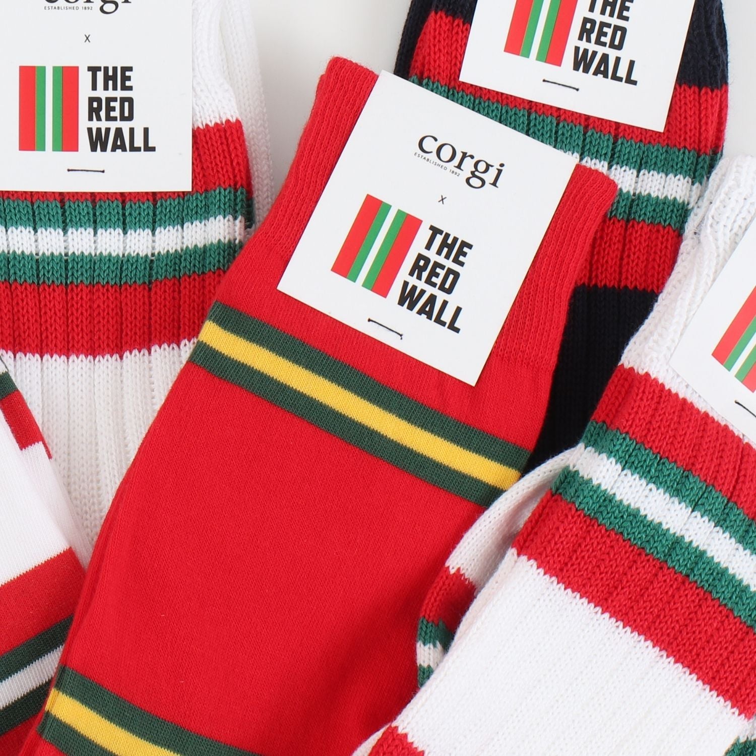 Collection of Red Wall socks.