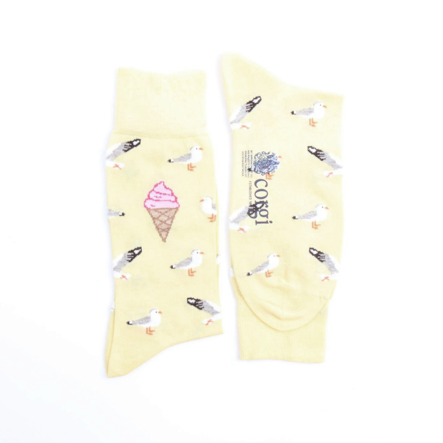 Men's Ice cream & Seagull Cotton Socks