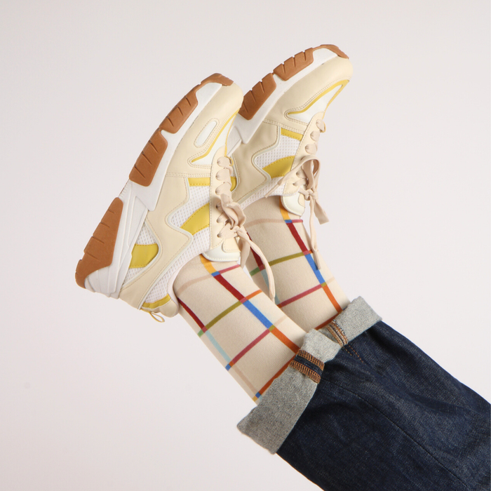 Women's Summer Plaid Cotton Socks