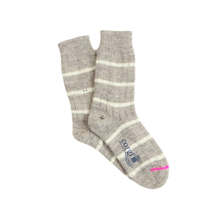 Women's Striped British Wool Socks