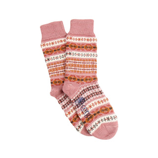 Women's Fair Isle Wool & Cotton Boot Socks