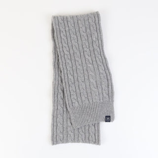 Cable Knit Cashmere Scarf - Corgi Socks