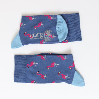 Children's Flamingo Cotton Socks - Corgi Socks