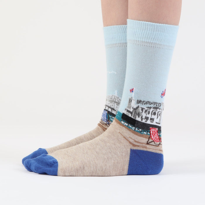 Children's Seaside Cotton Socks - Corgi Socks