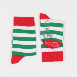 Children's Striped Cotton Socks - Corgi Socks