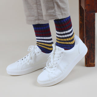 Men's Stripe Pure Cotton Socks