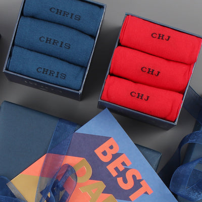 Men's 3-Pair Personalised Socks