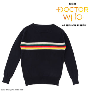 Doctor Who Unisex Striped Wool Jumper - Corgi Socks