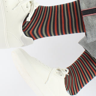 Men's Striped Cotton Socks