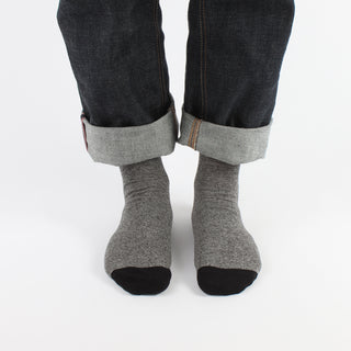 Men's Charcoal Marl Cotton Socks