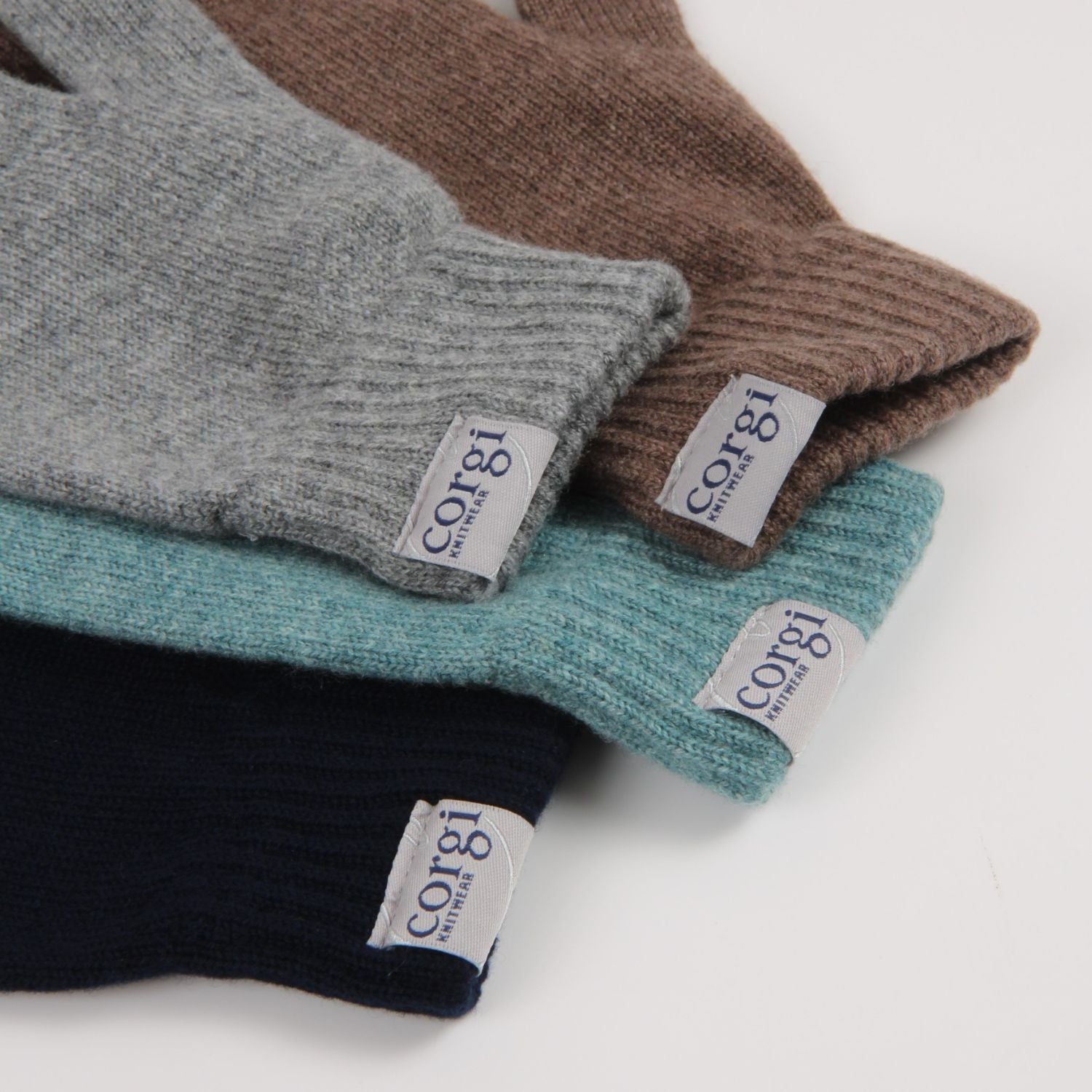 close up of gloves and corgi label