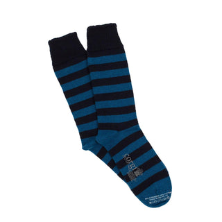 Luxury 2 Stripe Cashmere & Cotton Socks - Corgi Socks