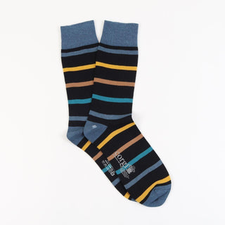 Luxury Stripe Cotton & Cashmere Socks - Corgi Socks