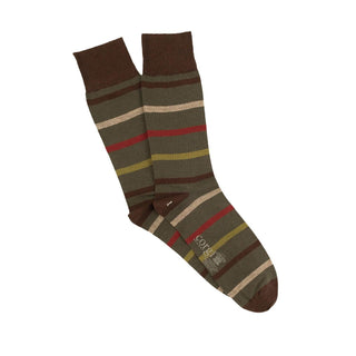 Luxury Stripe Cotton & Cashmere Socks - Corgi Socks