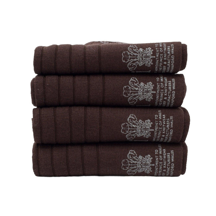 Men's 4-Pair Ribbed Cotton Gift Box - Corgi Socks