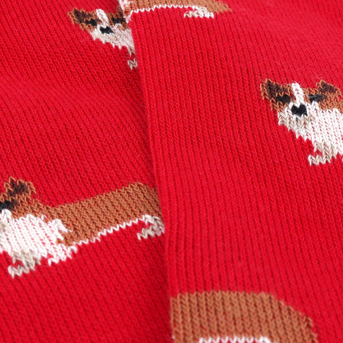 Men's Corgi Dog Cotton Socks - Corgi Socks