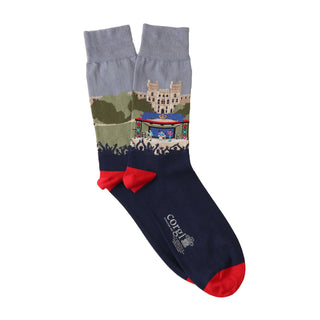 Men's Coronation Windsor Castle Concert Cotton Socks - Corgi Socks