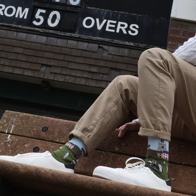 Men's Cricket pattern Cotton Socks - Corgi Socks