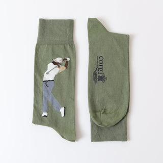 Men's Golfer Cotton Socks - Corgi Socks