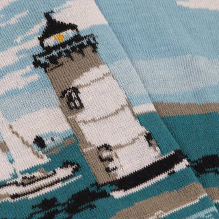 Men's Lighthouse Cotton Socks - Corgi Socks