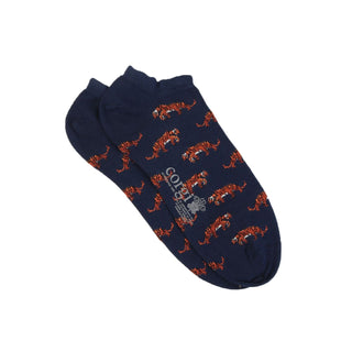 Men's Low Cut Tiger Cotton Socks - Corgi Socks