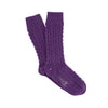 Men's Luxury Hand Knitted Prince of Wales Cable Pure Cashmere Socks - Corgi Socks