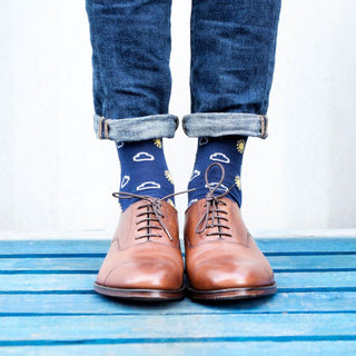 Men's Welsh Weatherman x Corgi Sun Cotton Socks - Corgi Socks