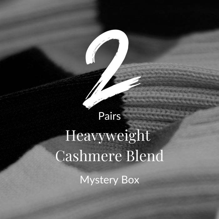 Men's Cashmere Blend Socks-Mystery Box 2 Pairs