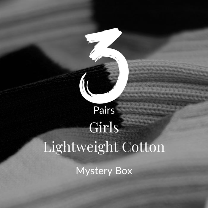 Girl's Cotton Socks-Mystery Box 3 Pairs